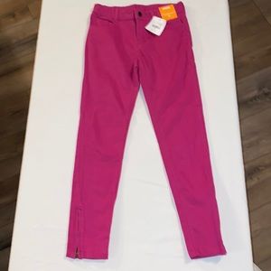 Gymboree Girls Cotton Stretch Pants size 10 HOT PINK!  NEW